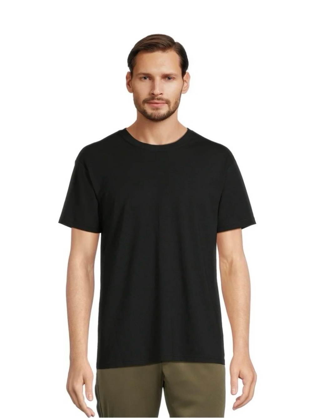 Athletic Works Black Short Sleeve Crew Tee Size Small
